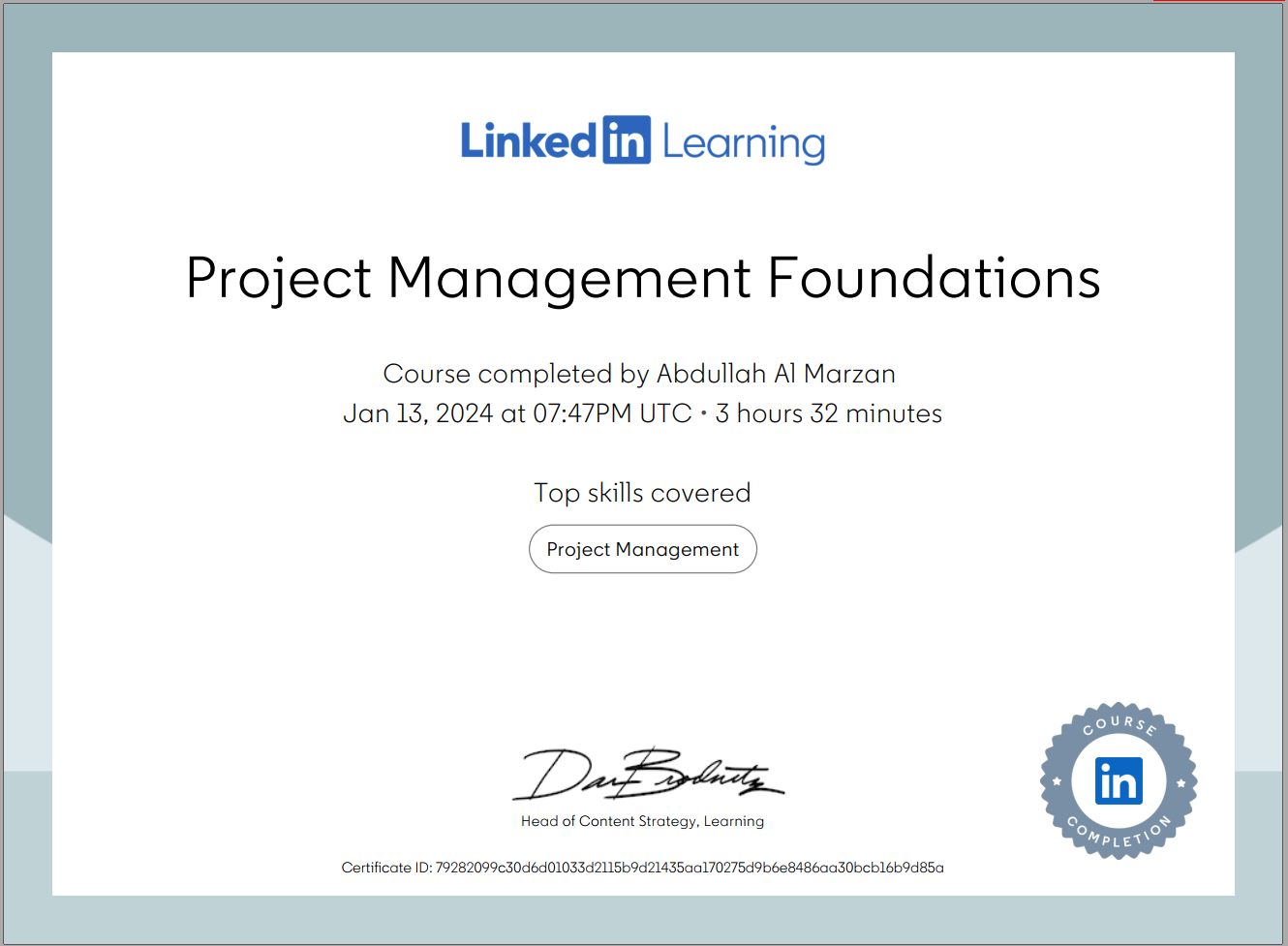 Certificate Thumbnail